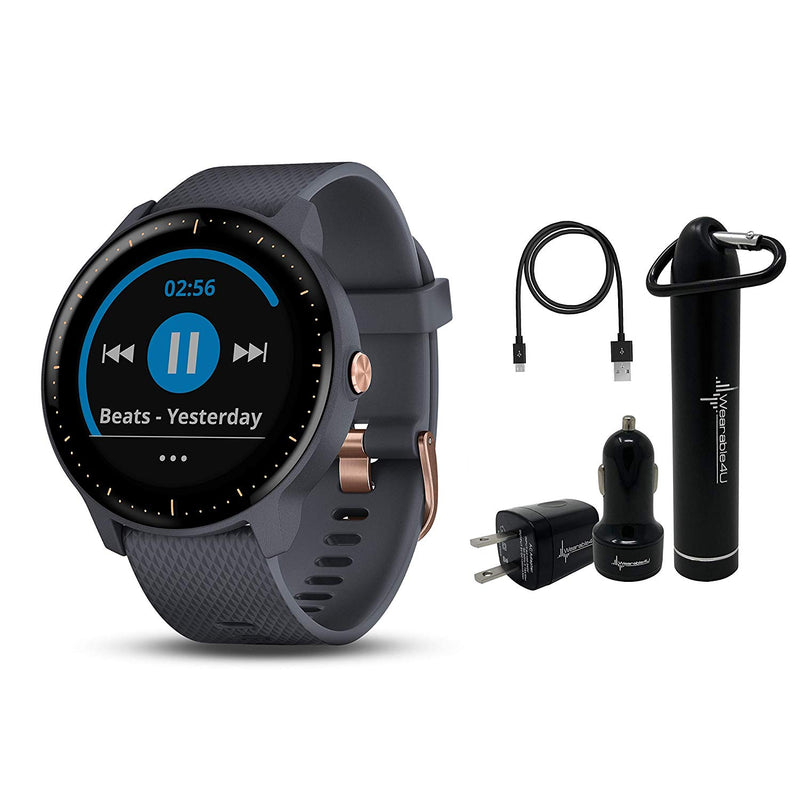 Garmin Vivoactive 3 GPS Smartwatch and Wearable4U Ultimate Power Bundle  Music