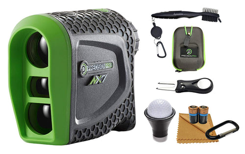 Precision Pro NX7 Laser Golf Rangefinder (Non-slope) Wearable4U All-In-One Golf Tools Bundle