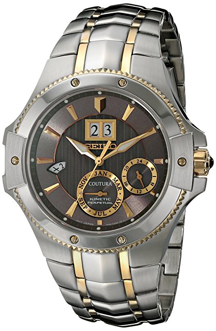 Seiko Men's SNP108 Analog Display Japanese Quartz Two Tone Watch