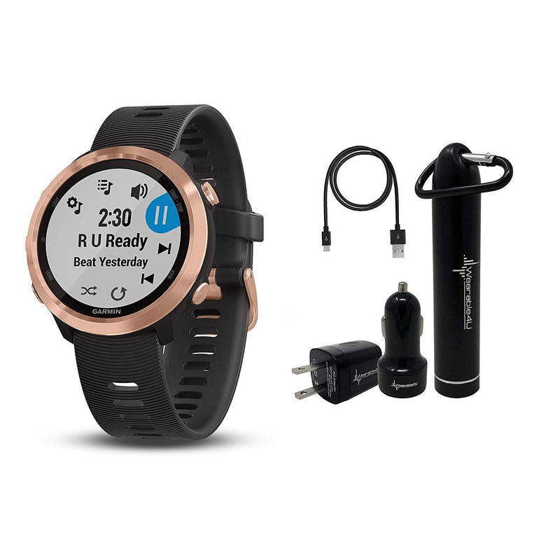 Garmin Forerunner 645 GPS Running Watch Wearable4U Ultimate Power Pack Bundle