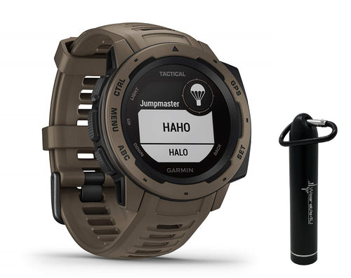 Garmin Instinct Tactical GPS Watch W Wearable4U Power Bank 2200mAh