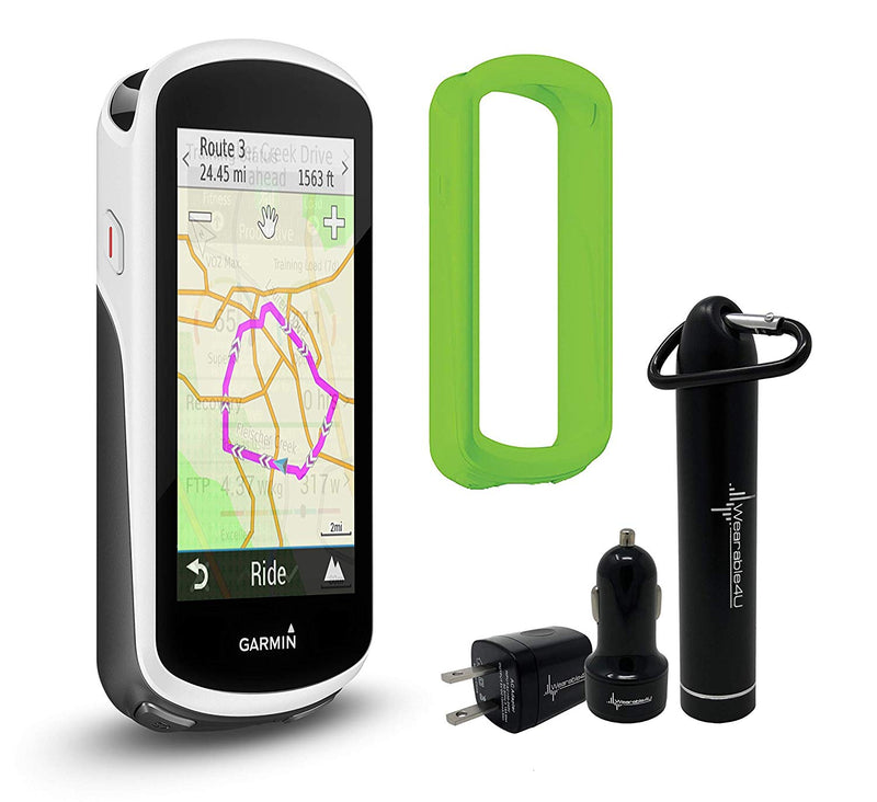 Garmin Edge 1030 GPS Cycling Computer w/ Wearable4U Bundle & Case 010-01758-00