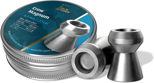 Hatsan H&N Crow Magnum Hollowpoint Airgun Pellets .22 Cal. 200 Count