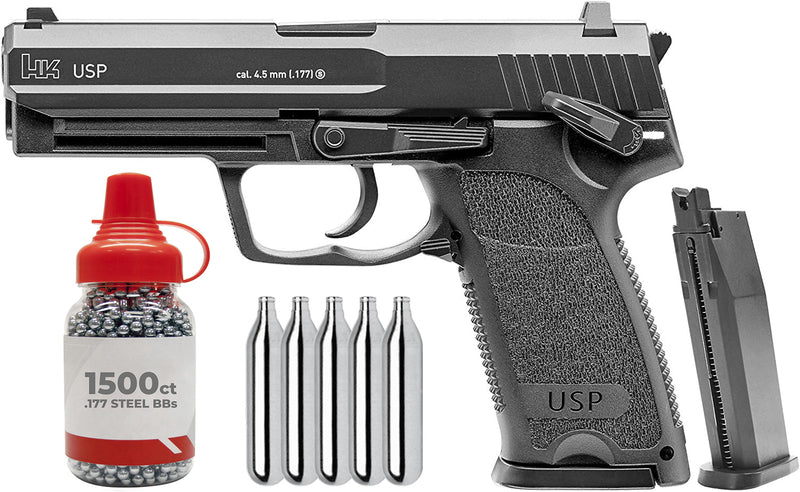 Umarex HK USP Blowback .177 Cal Air Pistol with Wearable4U Bundle