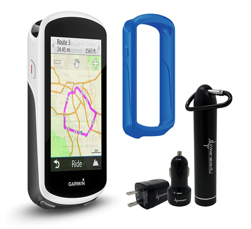 Garmin Edge 1030 GPS Cycling Computer w/ Wearable4U Bundle & Case 010-01758-00