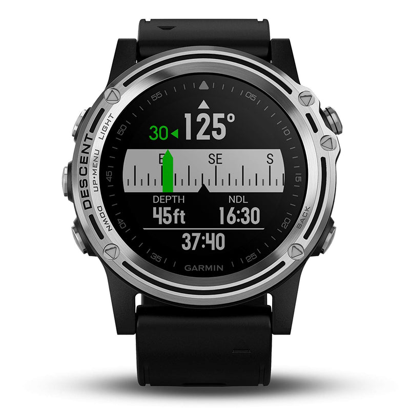 Garmin Descent MK1 with Wearable4U Ultimate Power Bundle (Silver with Black Band)