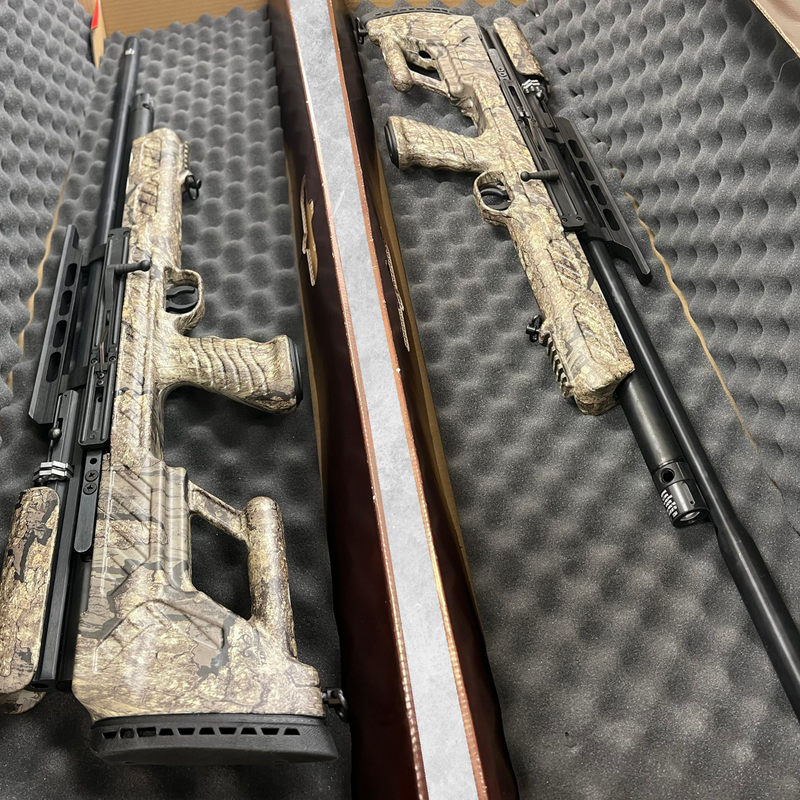 Hatsan BullBoss (Camo Timber) QE .22 Caliber PCP (pre-charged pneumatic) Side-lever Air Rifle with included Bundle