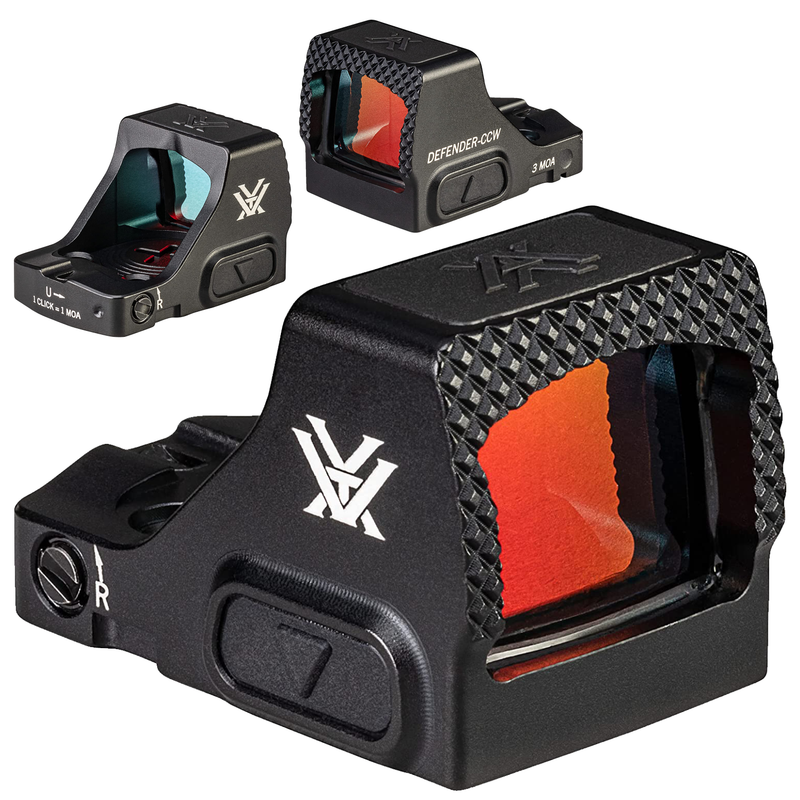 Vortex Optics Defender-CCW 3 MOA Red Dot (DFCCW-MRD3) with Free Hat Bundle