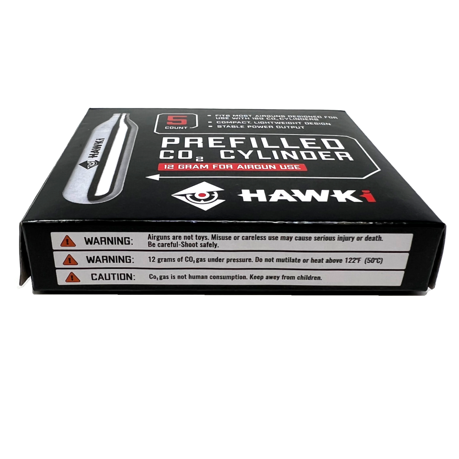Hawki CO2 12 Gram Cartridges for use with Air Guns, BB Guns, Airsoft P –  Sports and Gadgets