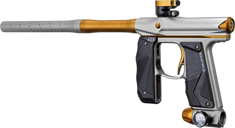 Tippmann Empire Mini GS Paintball Marker 2 Piece Barrel, Dust Silver/Dust Gold