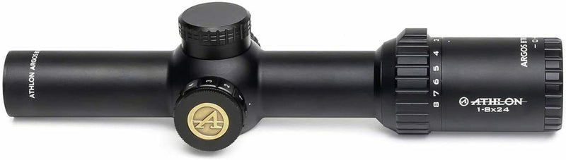 Athlon Optics Argos BTR GEN2 1-8x24 30mm, SFP IR MOA Reticle Riflescope with included Extra Battery CR2032 and Wearable4U Lens Cleaning Pen and Lens Cleaning Cloth Bundle