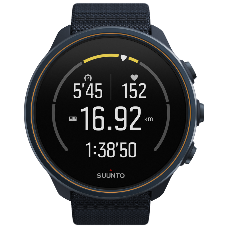 SUUNTO 9 Baro Multisport GPS Smartwatch, Granite Blue/Titanium with Wearable4U Power Bank Bundle