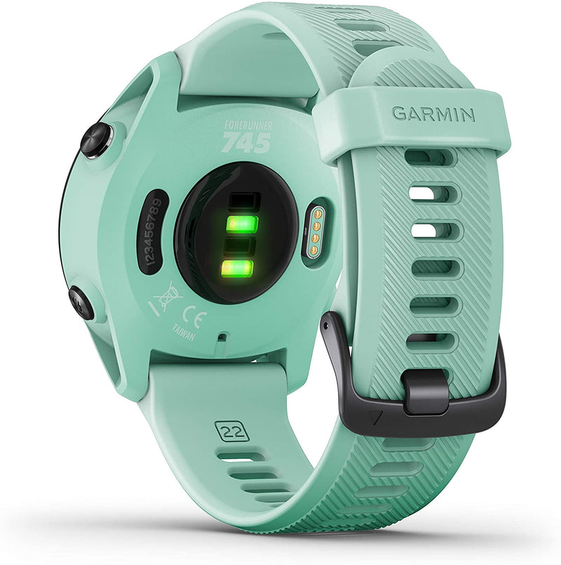 Garmin Forerunner 745 GPS Smartwatch (Neo Tropic) with Power Bank 2200 mAh Bundle