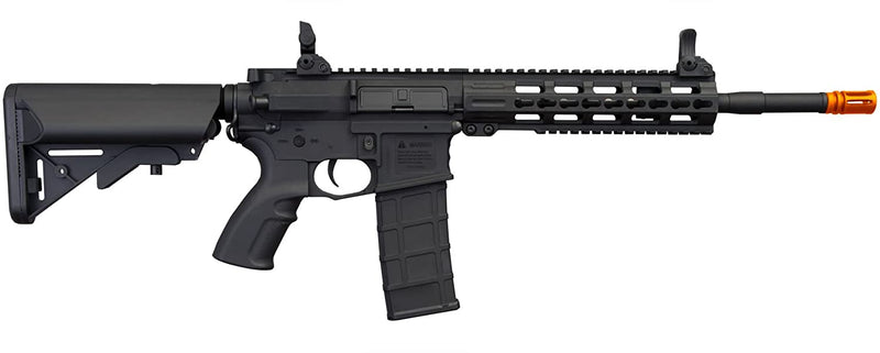 Tippmann Commando AEG Carbine 14.5in Airsoft Rifle Black with Wearable4U Pack of 1000 Plastic BBs Bundle