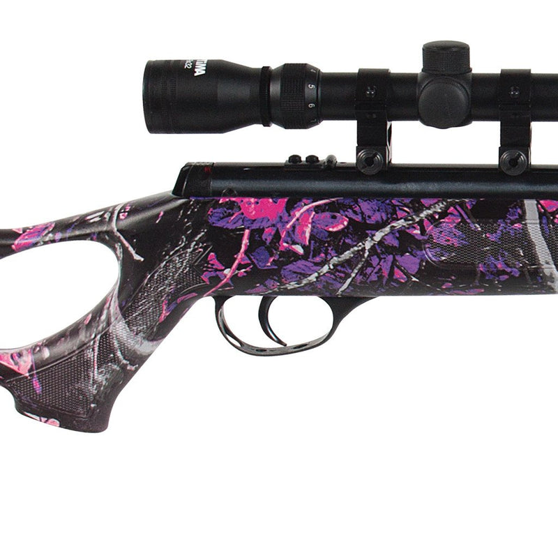 Hatsan Striker Edge Spring Muddy Girl Combo .25 Cal Air Rifle with Wearable4U 100x Paper Targets and 150x .25cal Lead Pellets Bundle