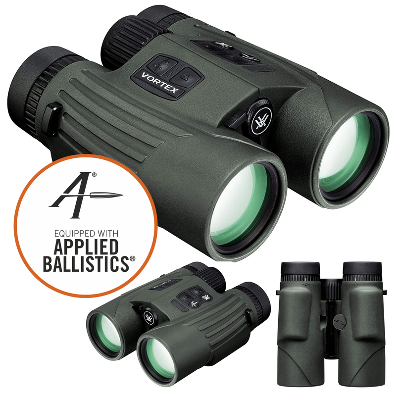 Vortex Optics LRF302 Fury HD 5000 AB 10x42 Applied Ballistics Laser Rangefinding Binocular with Free Hat Bundle