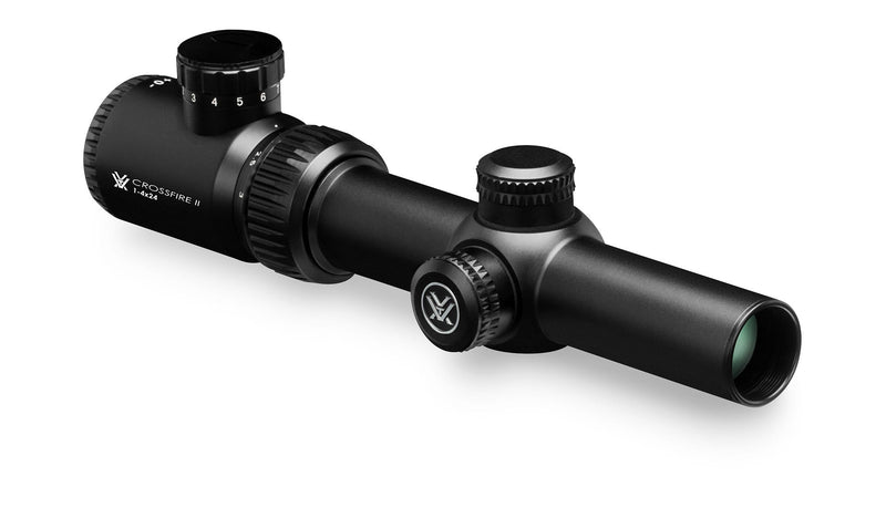 Vortex Optics Crossfire II 1-4x24 SFP Riflescope, V-Brite Illuminated Reticle (MOA), 30mm Tube with Wearable4U Bundle