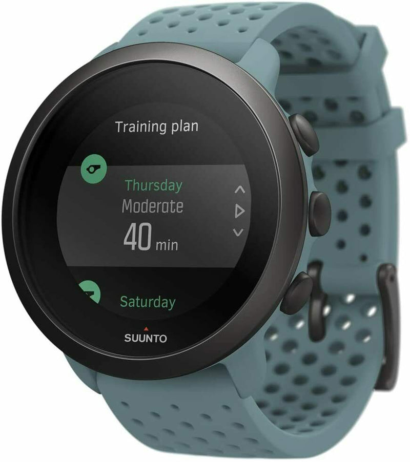 Suunto 3 New Edition Fitness Moss Grey Multisport Watch with Wearable4U Power Pack Bundle