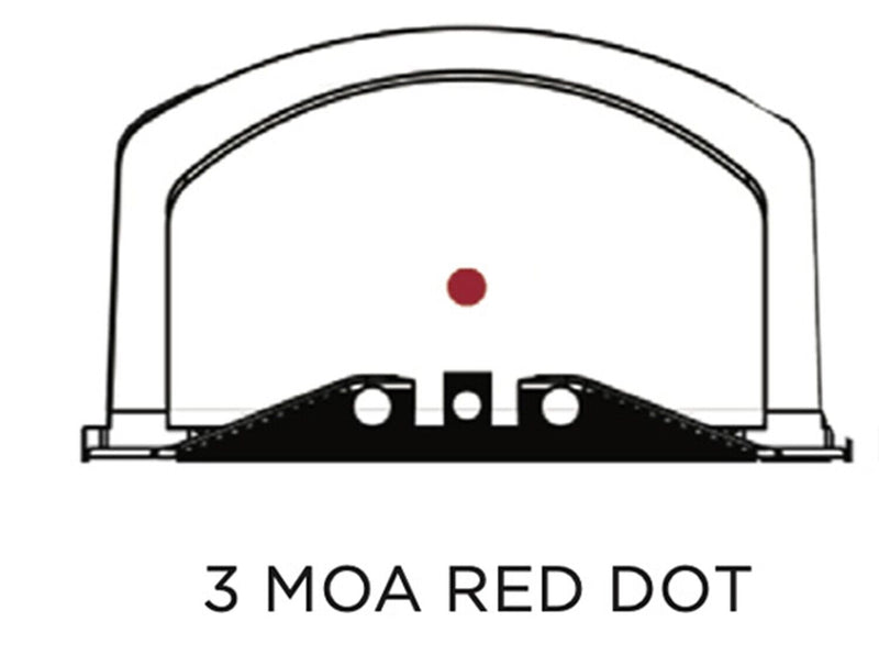Sig Sauer Romeo2 1x30 mm Open Reflex Sight, 3 MOA Red Dot, Black (SOR21300)