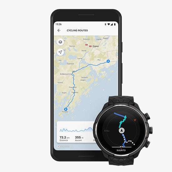Suunto 9 Baro Titanium Ultra-Endurance GPS Watch with Exceptional Battery Life and Barometer with Power Bank Bundle Bundle