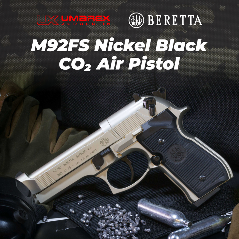 Beretta M92FS Nickel Black CO2 Air Pistol