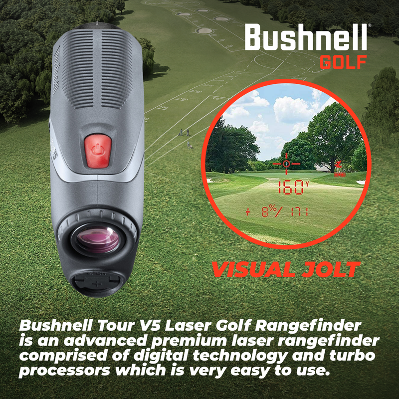 Bushnell Tour V5 Patriot Pack Laser Golf Rangefinder with Wearable4U Ultimate 3 Golf Tools Bundle