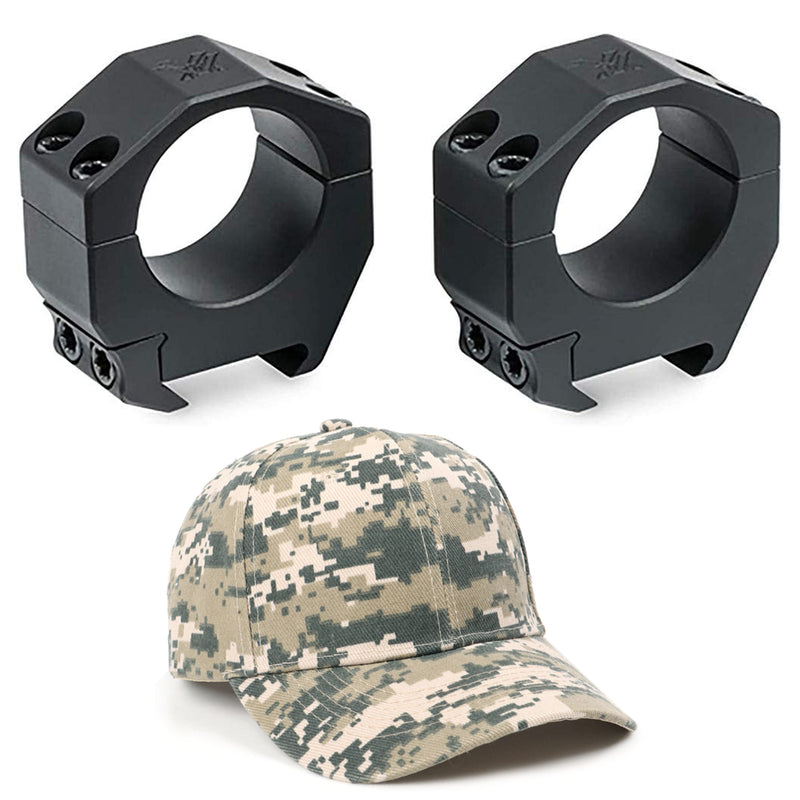 Vortex Optics Precision Matched Rings 30mm Height 0.97 inches Picatinny with Free Hat Bundle