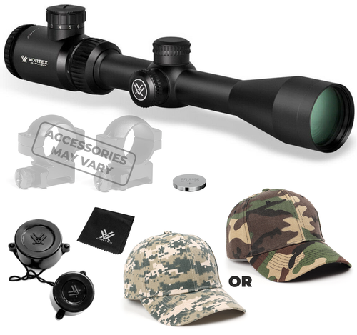 Vortex Optics Crossfire II 3-9x40 SFP Riflescope V-Brite Illuminated MOA with Wearable4U Bundle