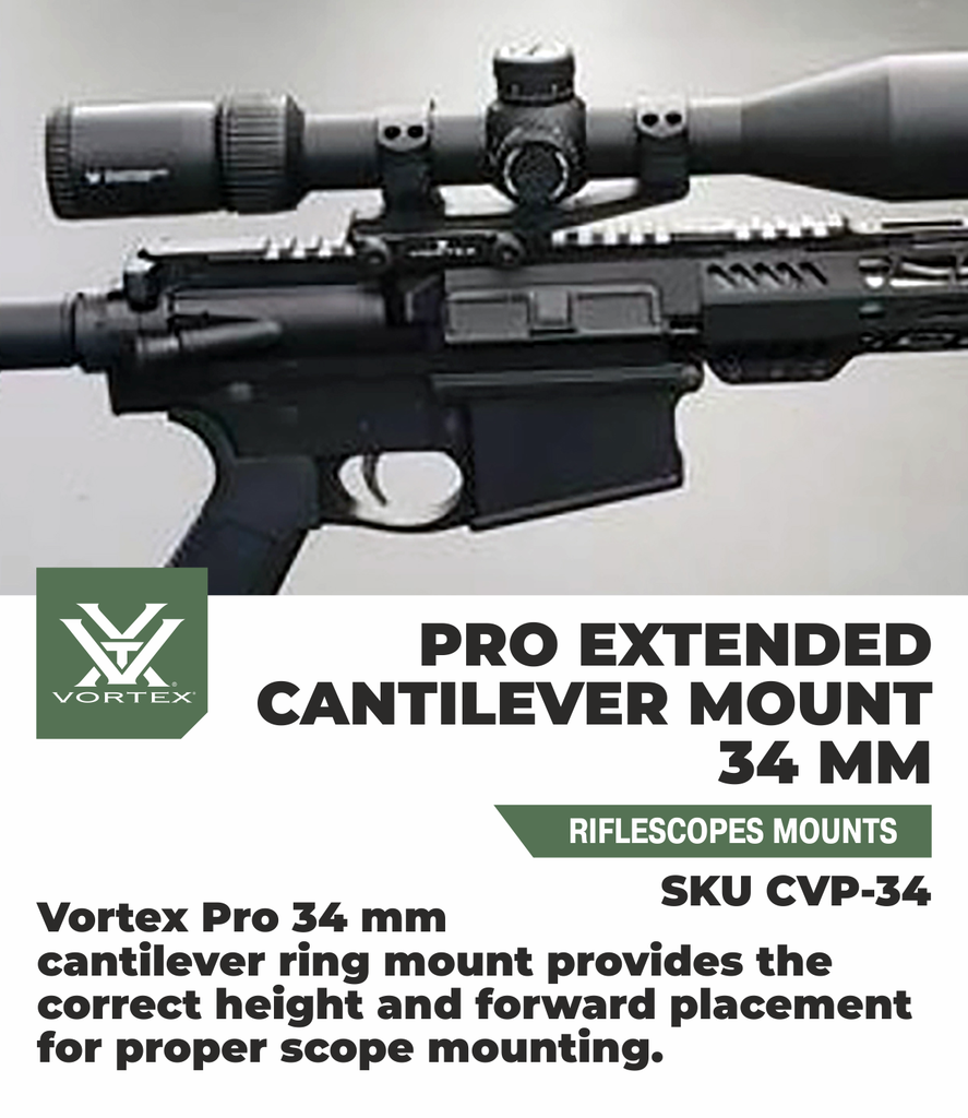 Vortex Optics Pro Extended Cantilever Mount with Free Hat Bundle ...