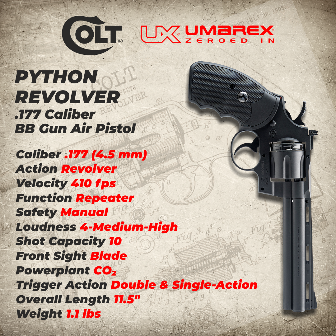 Colt Python Calibers Colt Python 177