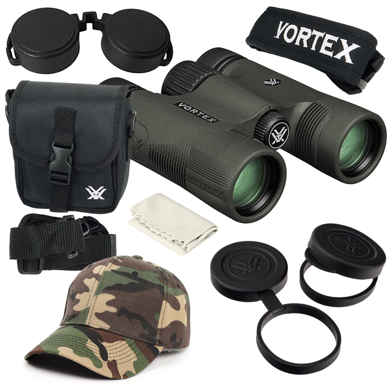 Vortex Optics Diamondback HD 8x28 Binocular with Free Hat Bundle