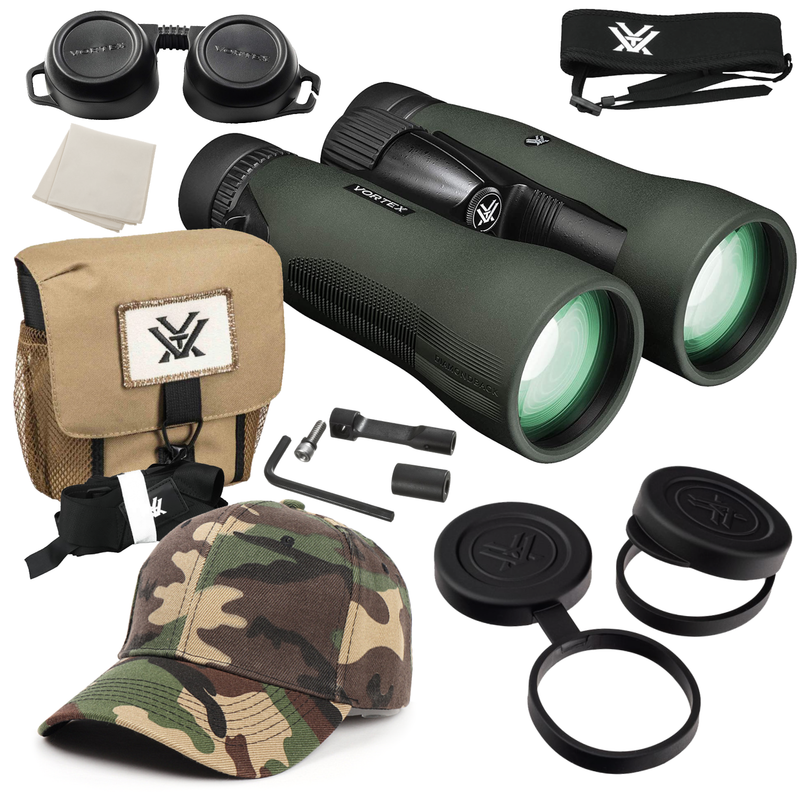 Vortex Optics DB-218 Diamondback HD 15x56 Binocular with Free Hat Bundle