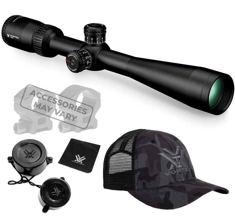 Vortex Optics Diamondback 4-12x40 SFP Riflescope VMR-1 (MOA) Reticle, 1 inch Tube with Wearable4U Bundle