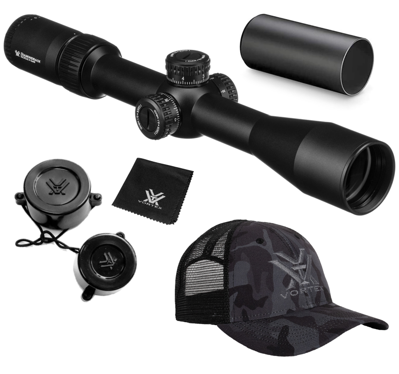 Vortex Optics Diamondback 4-16x44 FFP Riflescope EBR-2C (MRAD) Reticle, 30mm Tube with Wearable4U Bundle