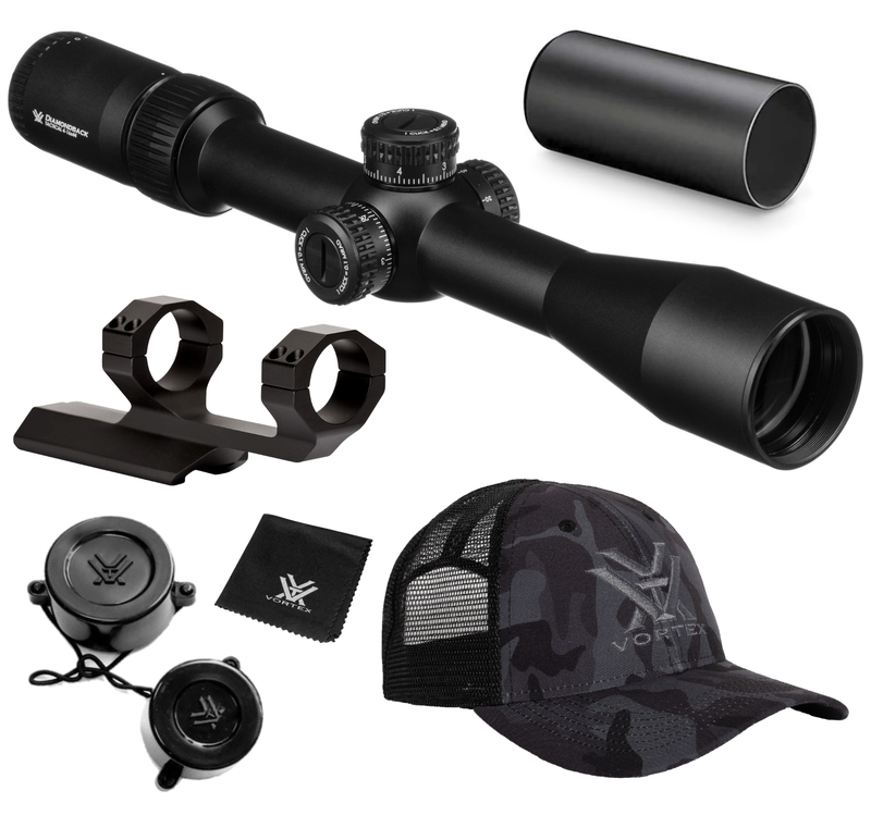 Vortex Optics Diamondback 4-16x44 FFP Riflescope EBR-2C (MRAD) Reticle, 30mm Tube with Wearable4U Bundle