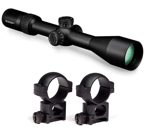 Vortex Optics Diamondback FFP 6-24x50 EBR-2C DBK-10028 Riflescope with Vortex Optics Hunter Riflescope Rings, 30 mm - High