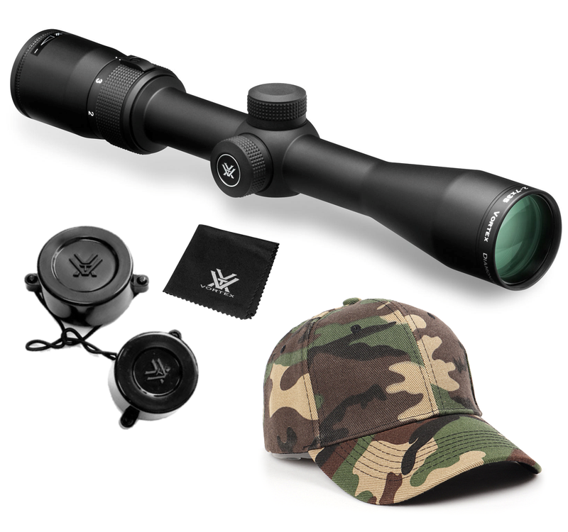 Vortex Optics Diamondback 2-7x35 Rimfire Riflescope V-Plex (MOA) Reticle, 1inch with Rings