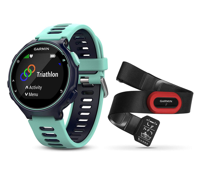 Garmin Forerunner 735XT GPS Running Watch with MultiSport Features and Wrist-based Heart Rate and Wearable4U Ultimate Power Pack Bundle