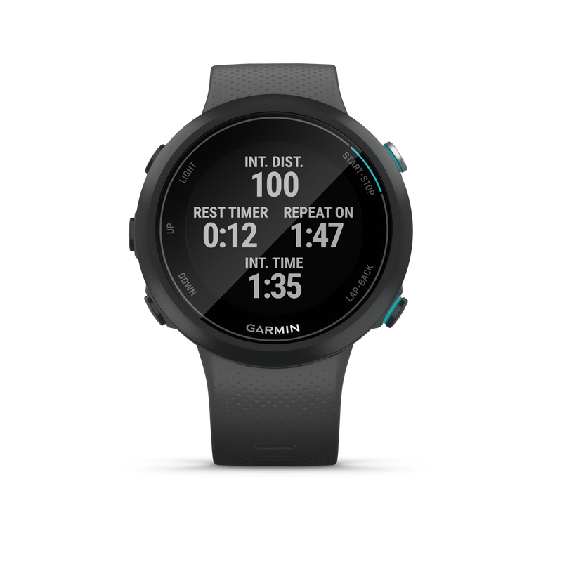 Garmin Swim 2 GPS Swimming Smartwatch with Wearable4U Power Pack Bundle (Slate)