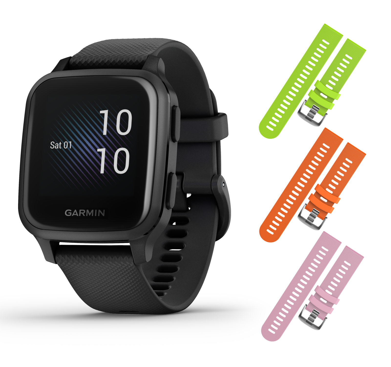 Garmin Venu Sq Sport or Music GPS Fitness Smartwatch and Included