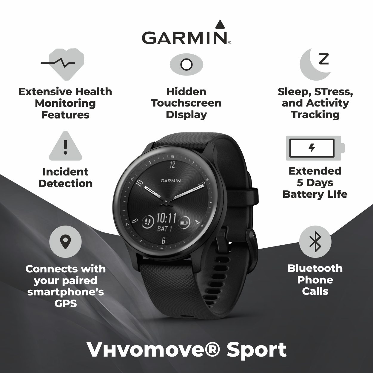 Garmin Vivomove Sport Vivomove Hr Battery Life Garmin Vivomove