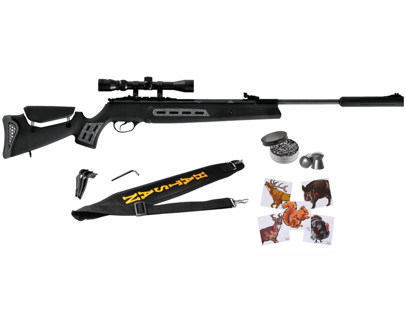 Hatsan Mod 125 Spring Sniper Combo .177 Cal or .22 Cal or .25 Cal Air Rifle with Included Wearable4U 100x Paper Targets and Lead Pellets Bundle (MAY VARY)