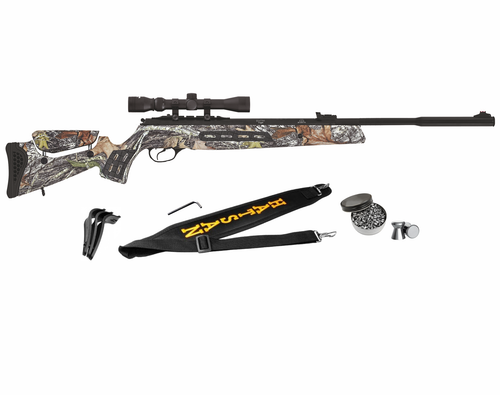 Hatsan Mod 125 Sniper Camo Vortex QE (Quiet Energy) .22 Caliber Air Rifle with Included 3-9X32 Scope and Pack of 250 Pellets and Wearable4U Cloth Bundle