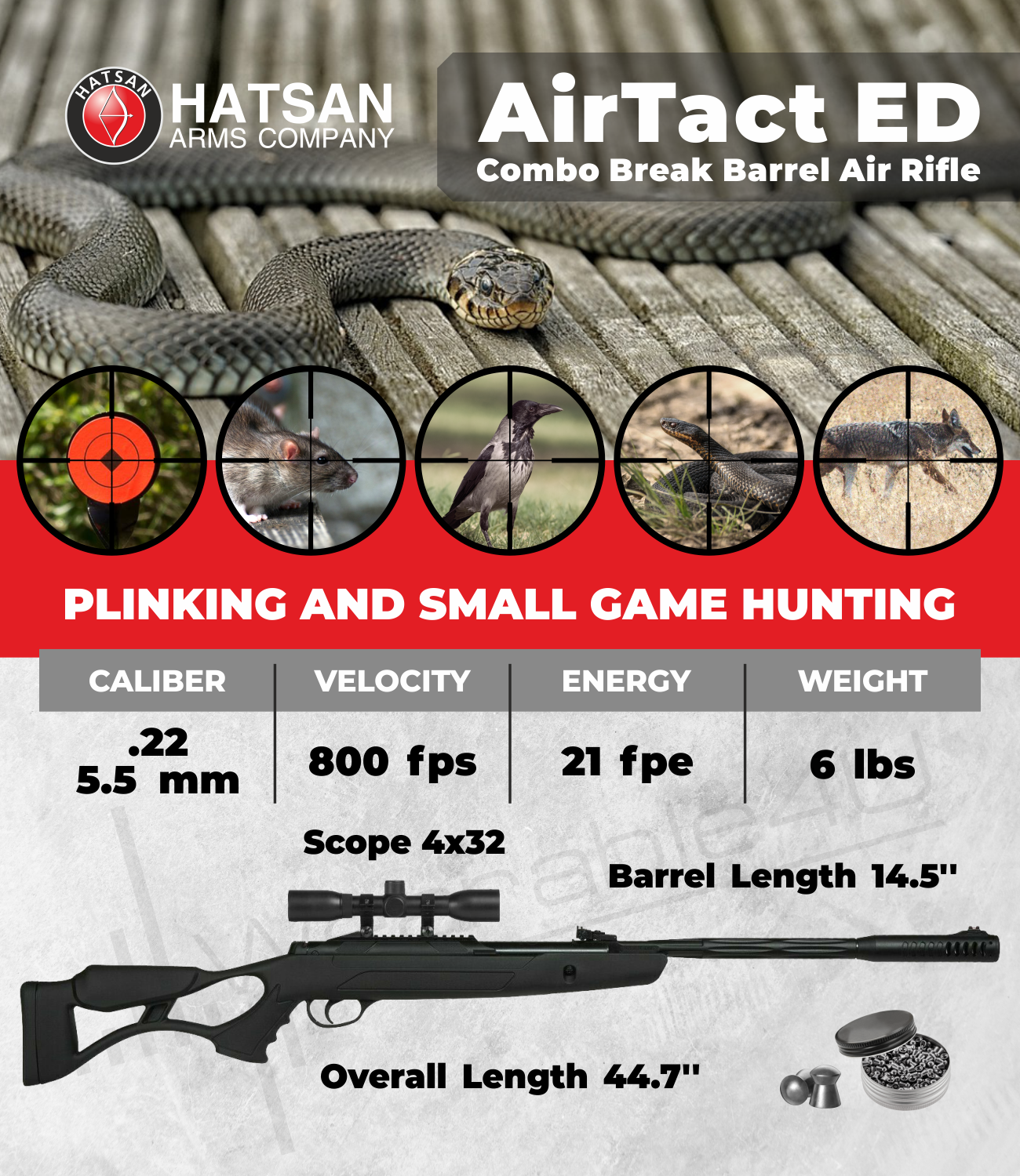 Hatsan AirTact ED Tactical 