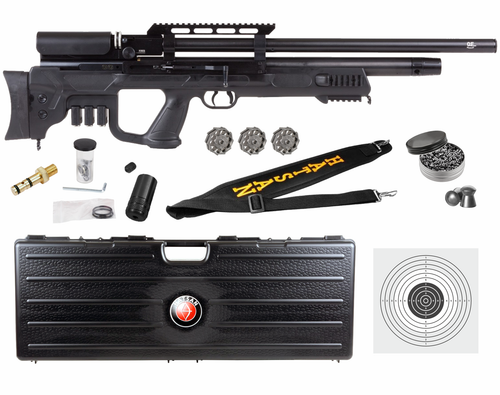 Hatsan Gladius Air Rifle with 100x Paper Targets and Lead Pellets Bundle