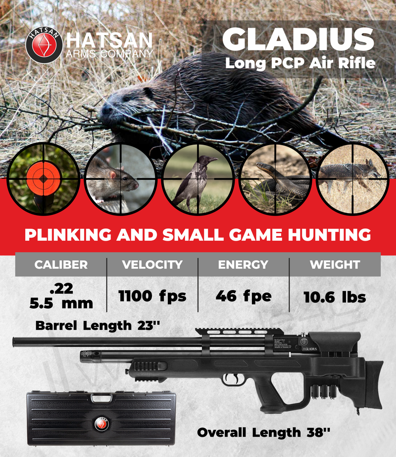 Hatsan Gladius Long PCP Side Lever Action Air Rifle