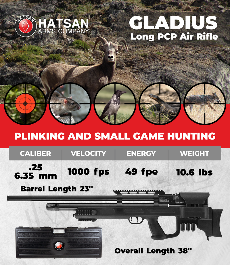 Hatsan Gladius Long PCP Side Lever Action Air Rifle