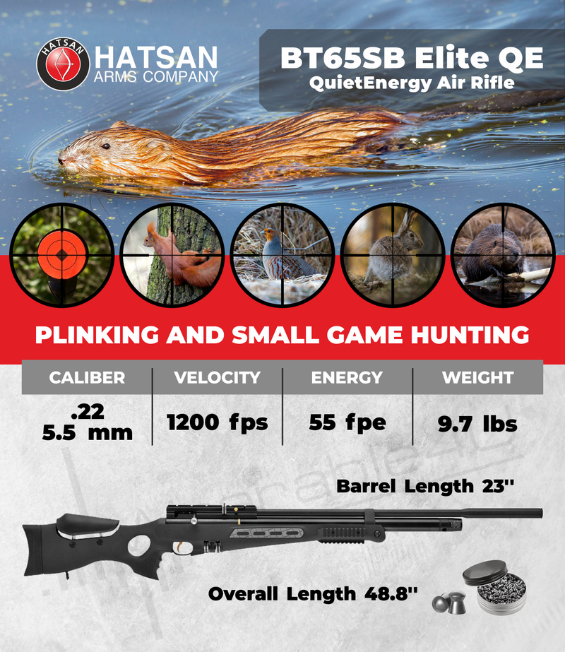 Hatsan BT65SB Elite QE QuietEnergy Air Rifle