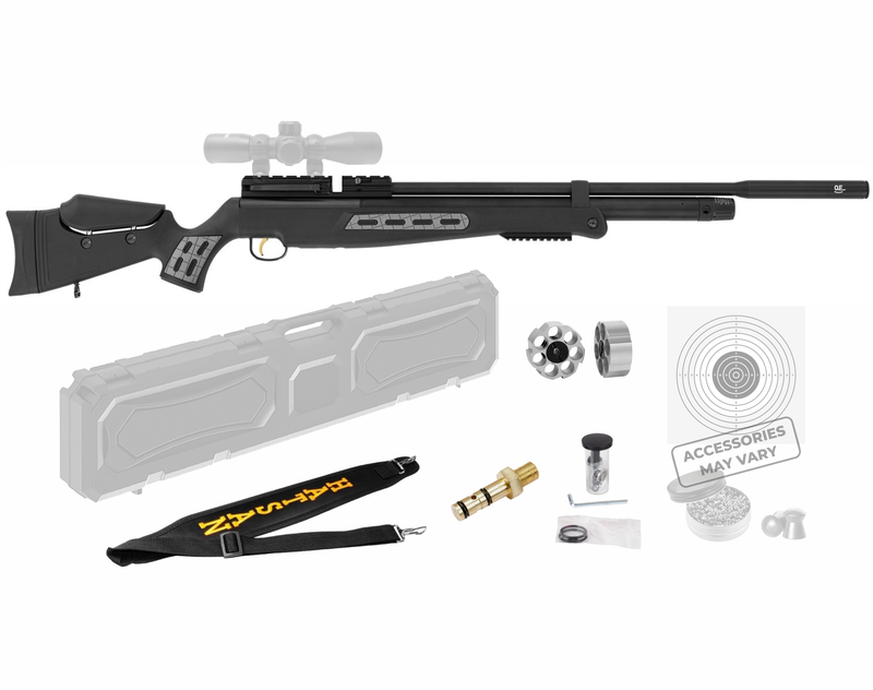 Hatsan BT 65 SL QE Big Bore Carnivore PCP Air Rifle w/4x32 Scope with Included Bundle