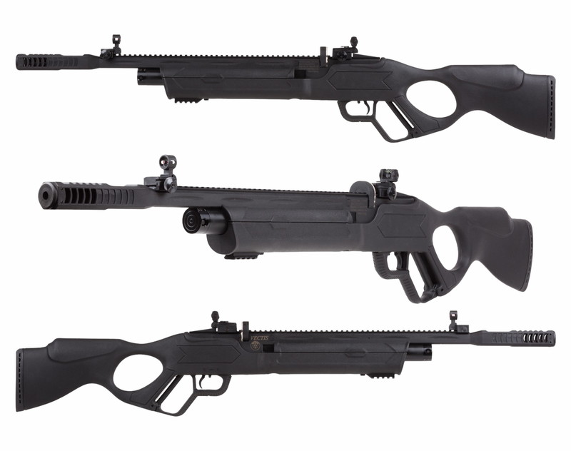 Hatsan Vectis .177 Cal Air Rifle with Pack of 500ct Pellets and 100x Paper Targets Bundle (Black Syn Stock)